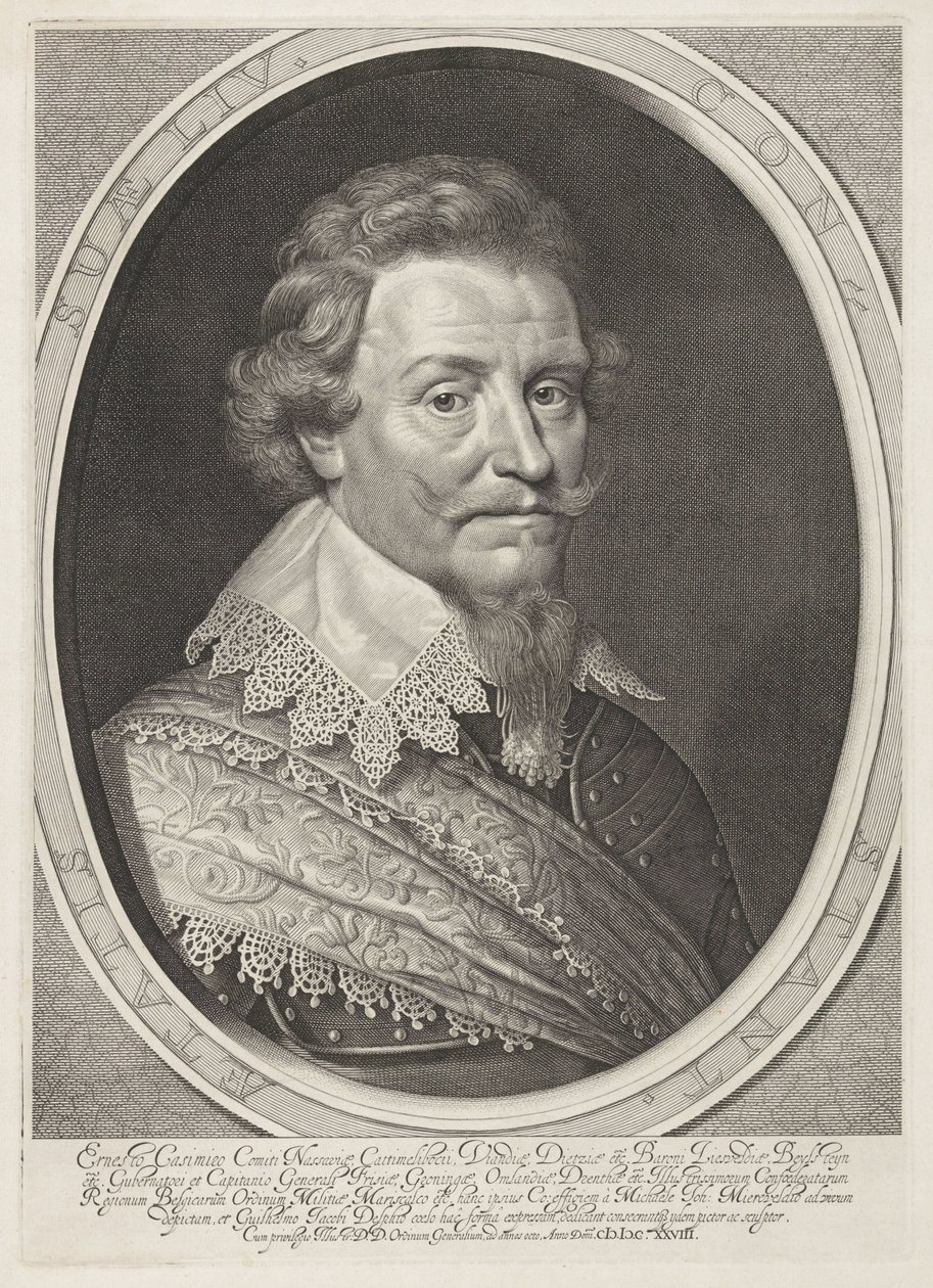 Portrét Ernsta Kazimíra, hraběte z Nassau-Dietz od Willem Jacobsz Delff