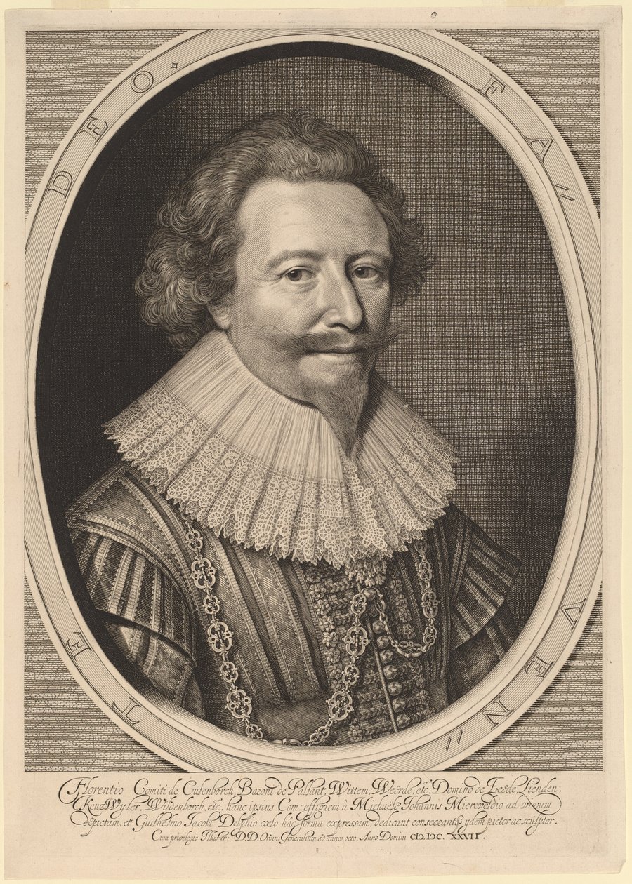 Florent II, hrabě Pallandt od Willem Jacobsz Delff after Michiel van Miereveld