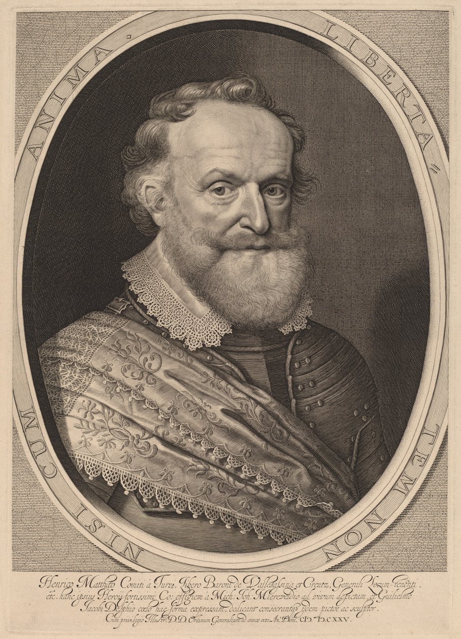 Hendrik Matthias, hrabě z Thurn a Taxis od Willem Jacobsz Delff after Michiel van Miereveld