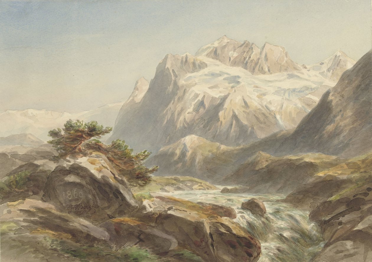 horská krajina od Willem Jan van den Berghe
