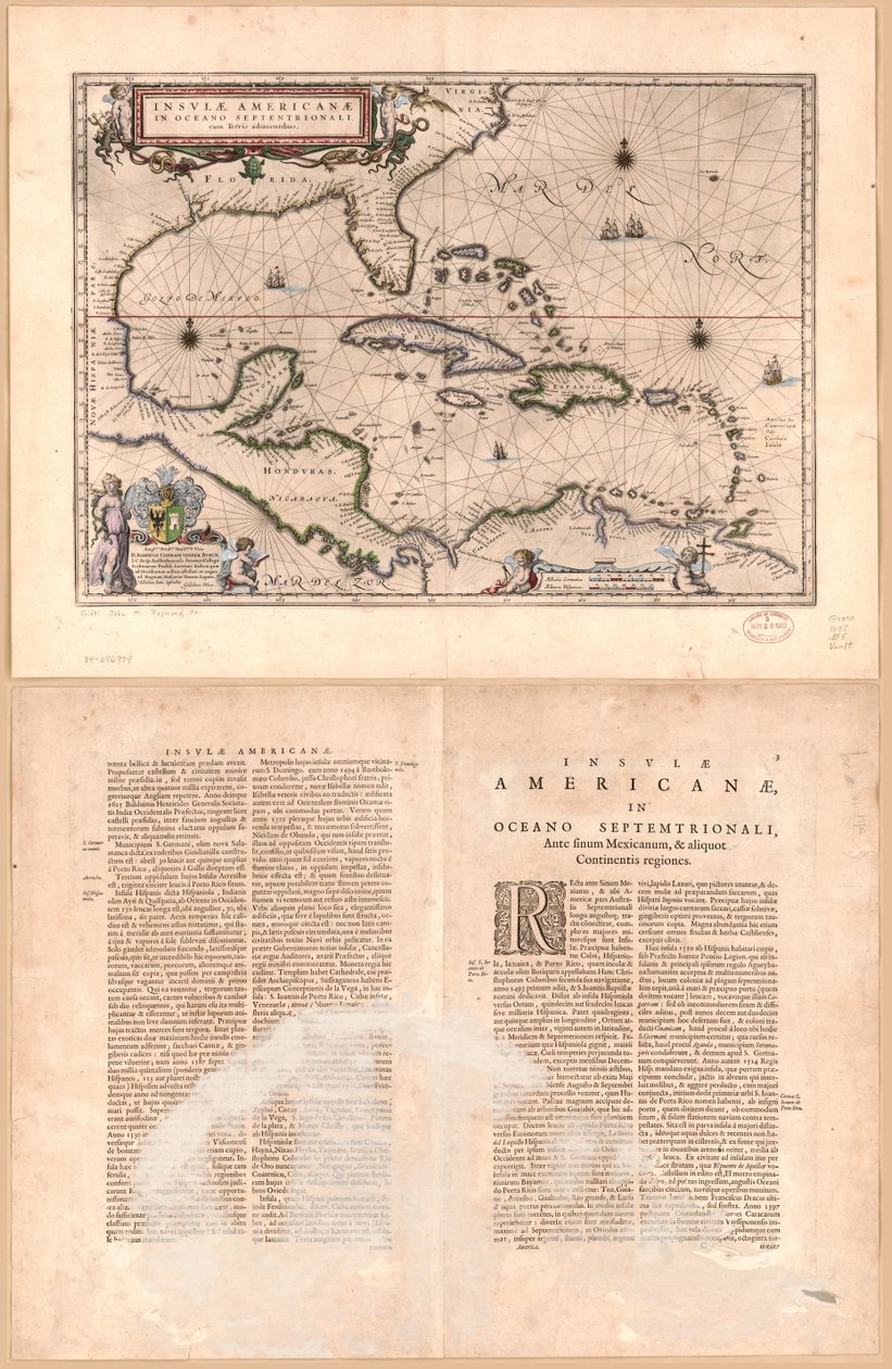 Insulæ Americanæ in oceano septentrionali cum terris adiacentibus LOC 84696979 od Willem Janszoon Blaeu