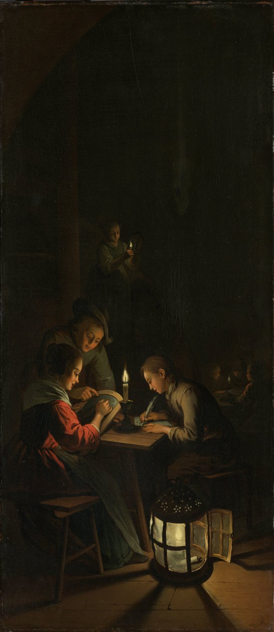 Triptych: Alegorie výtvarné výchovy od Willem Joseph Laquy