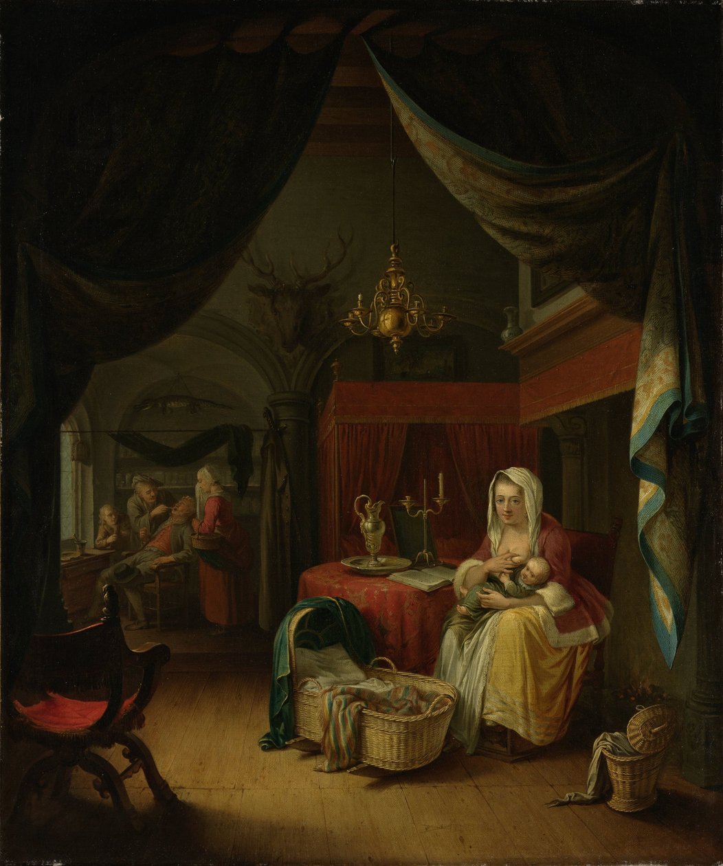Triptych: Alegorie výtvarné výchovy od Willem Joseph Laquy
