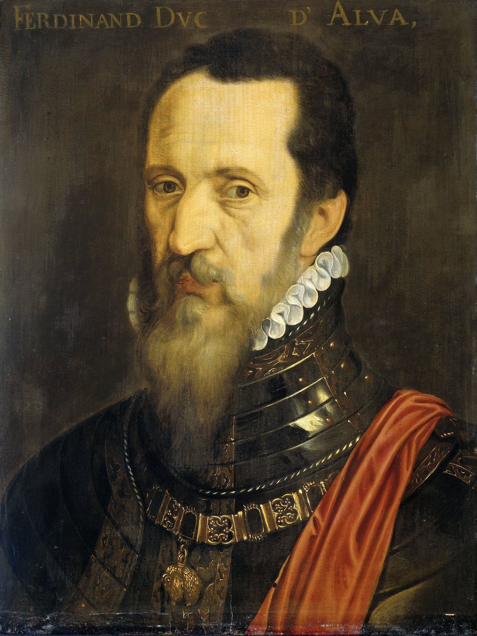 Portrét Fernanda Alvareze de Toledo, vévody z Alby od Willem Key (copy after)