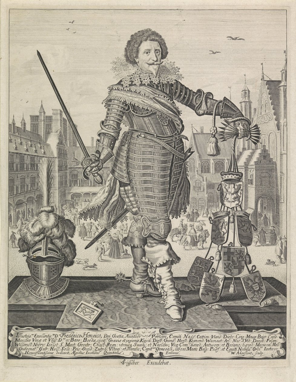 Portrét Frederika Hendrika, prince Oranžského od Willem Outgertsz. Akersloot