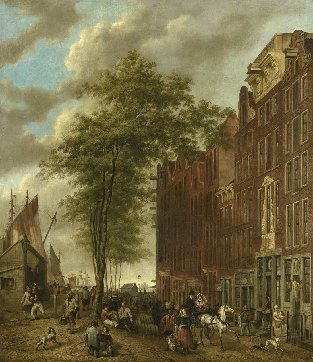 Slijpsteenmarkt (trh brousek), Amsterdam od Willem Pieter Hoevenaar