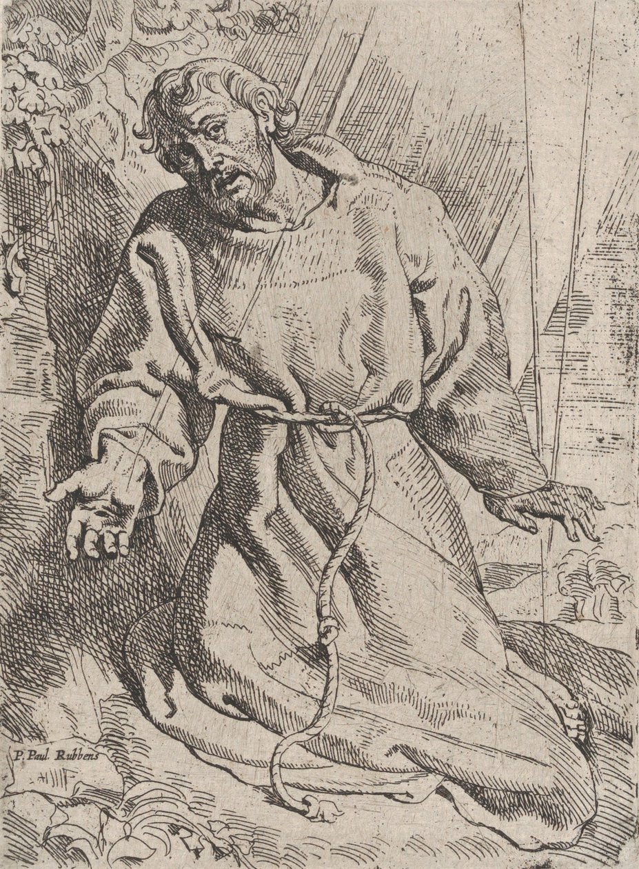 Saint Francis Receiving the Stigmata, ca. 1613-14. od Willem Pietersz. Buytewech