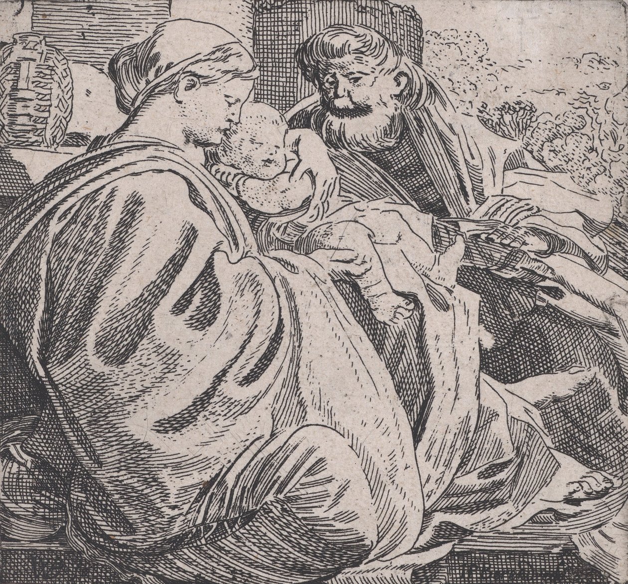 Svatá rodina odpočívá, ca. 1615. od Willem Pietersz. Buytewech