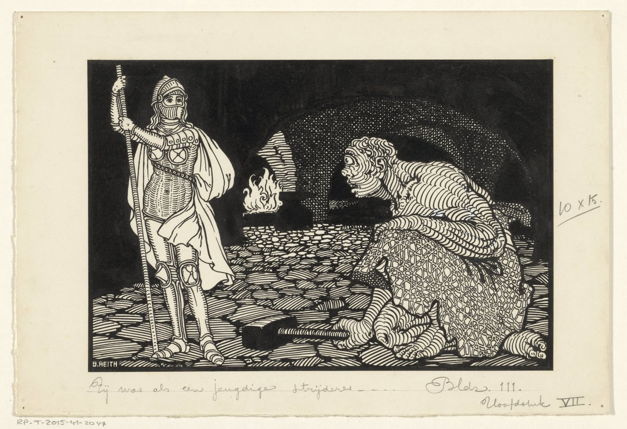 Muž, ženy a děti v obývacím pokoji od Willem Pothast (signed by artist)