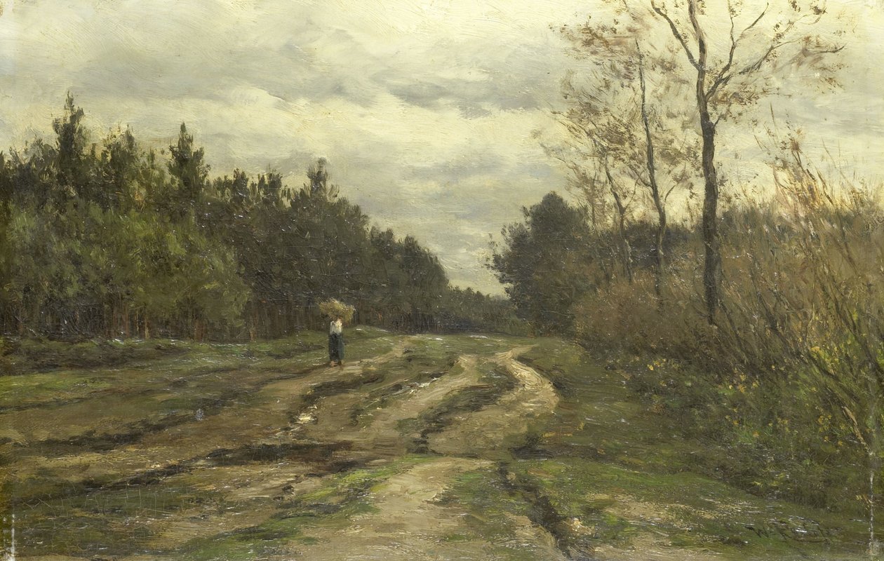 Country Road poblíž Laren, (provincie Severní Holandsko) od Willem Roelofs (I)