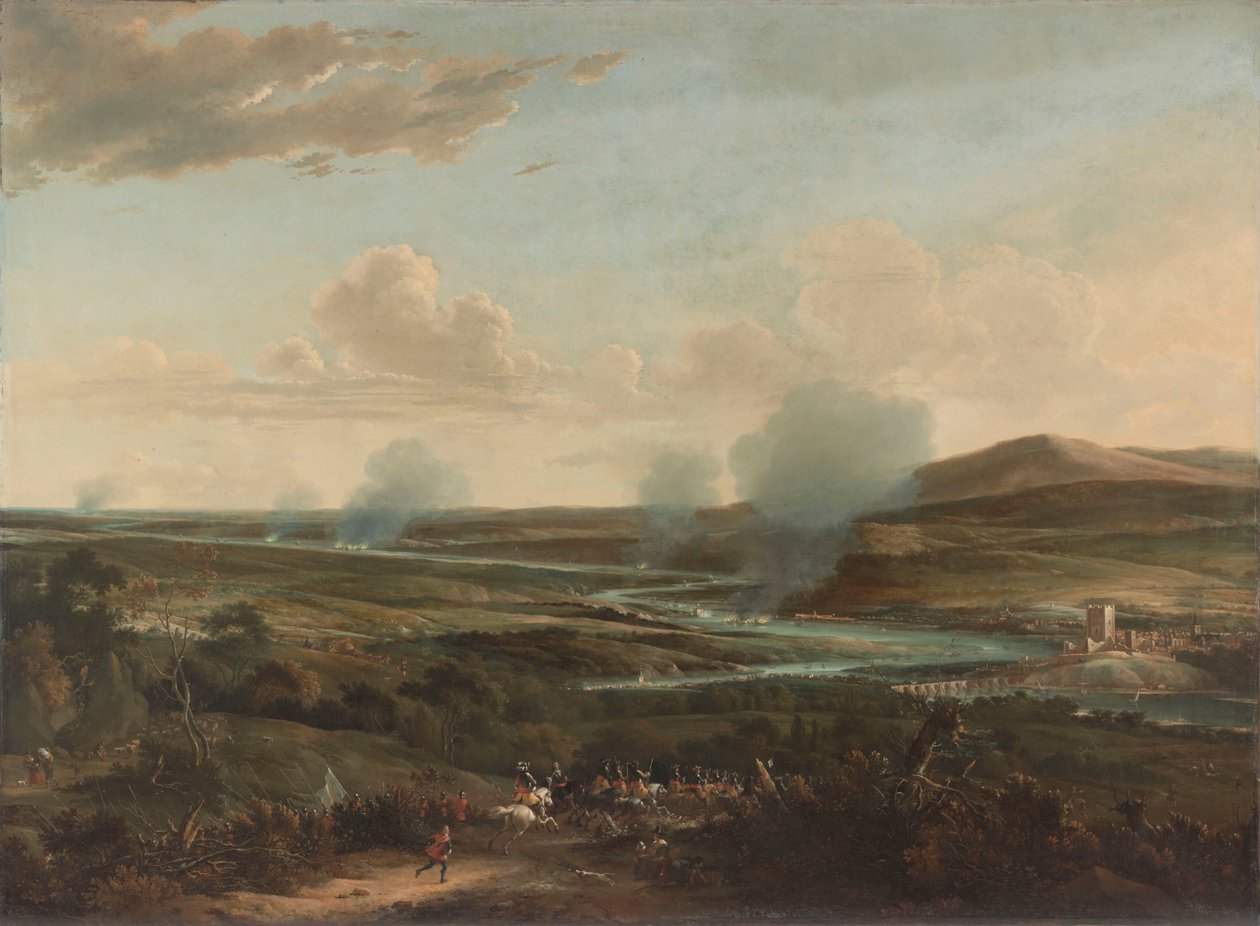 Bitva o Medway Cesta do Chathamu, 1667: při pohledu z kopce poblíž Rochesteru od Willem Schellinks