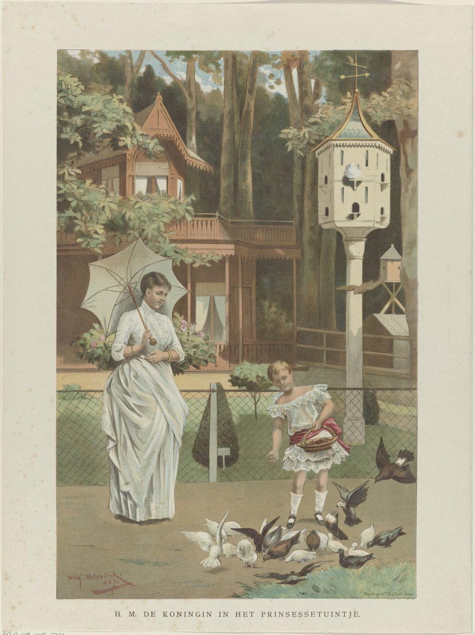 Portrét Emmy, královny regentky Nizozemska, a Wilhelminy, královny Nizozemska od Willem Steelink (II)