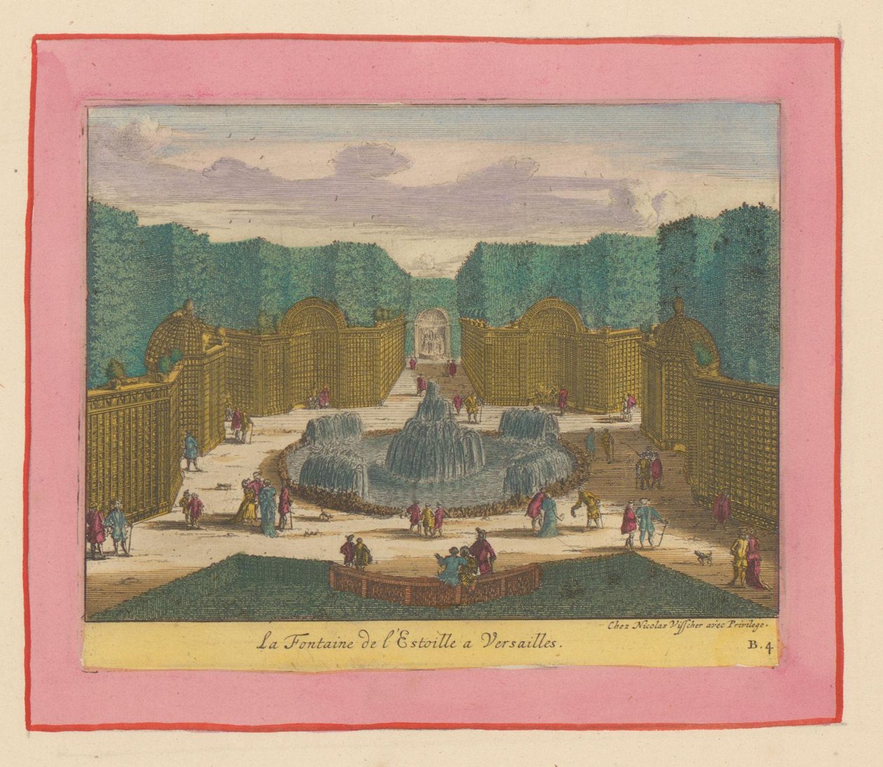Brunnen im Sternenwald in den Gärten von Versailles od Willem Swidde