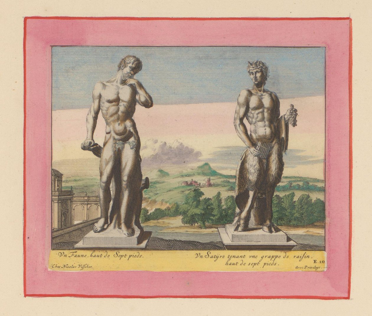 Statuen eines Fauns und eines Satyrs mit Trauben od Willem Swidde