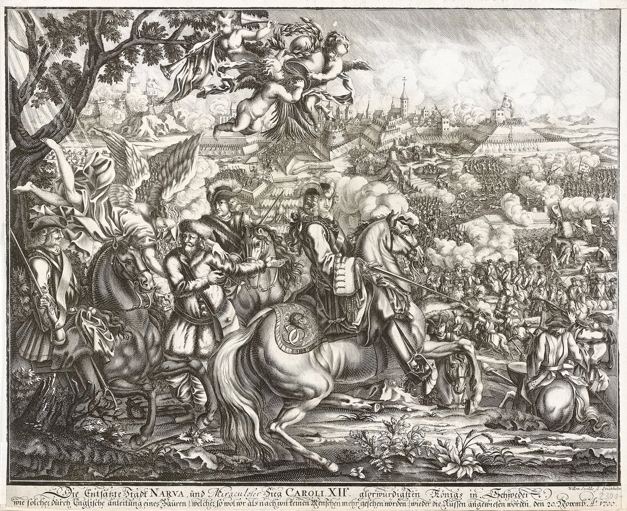 Bitva u Narvy dne 19. listopadu 1700 od Willem Swidde