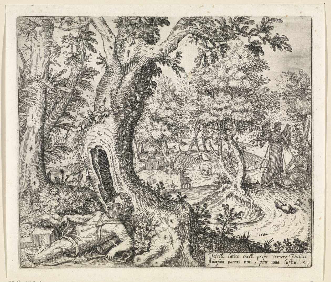 Hagar a Ismael v poušti Historie Hagar a Ismael (název série) od Willem Thibaut