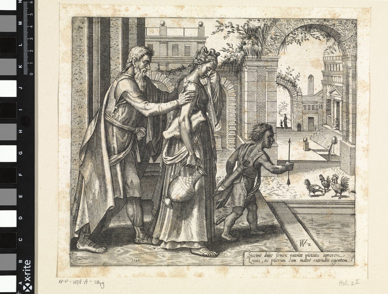 Vyhnání Hagar a Ismaela Historie Hagar a Ismael (název série) od Willem Thibaut