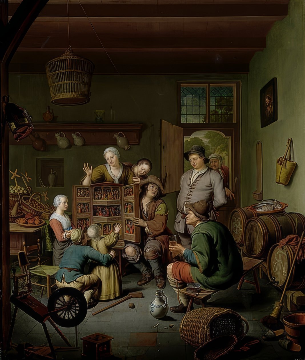 Krabice rarit (? T Fraay Curieus). 1718 od Willem Van Mieris