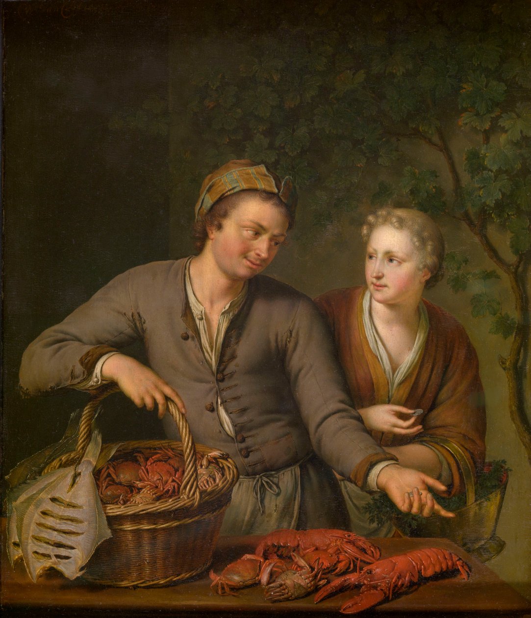 Prodavačka ryb od Willem Van Mieris