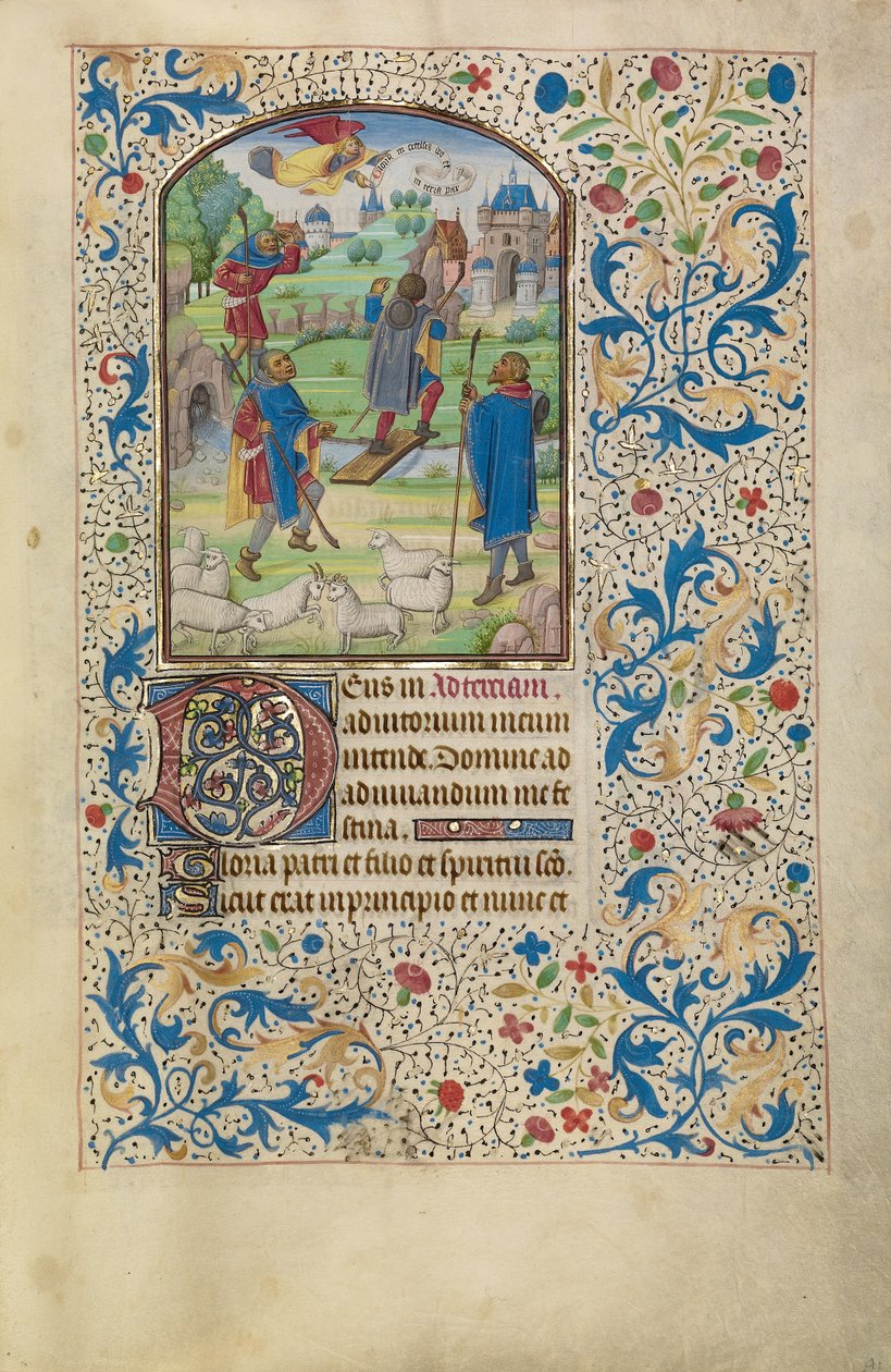 Die Verkündigung an die Hirten od Willem Vrelant