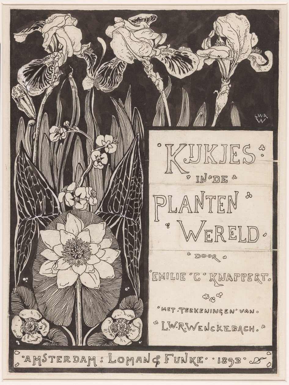 Návrh kapely pro: Knappert, Emilie C., Pohledy do světa rostlin, 1893 od Ludwig Willem Reymert Wenckebach