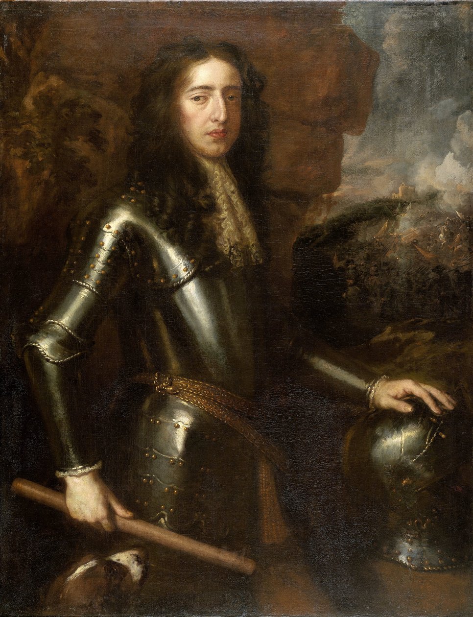 Portrét Viléma III. (1650-1702), prince Oranžského od Willem Wissing (manner of)