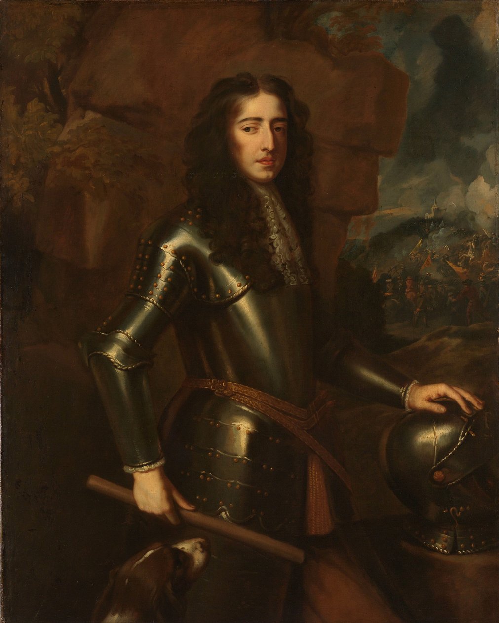 Portrét Viléma III. (1650-1702), prince Oranžského od Willem Wissing (manner of)