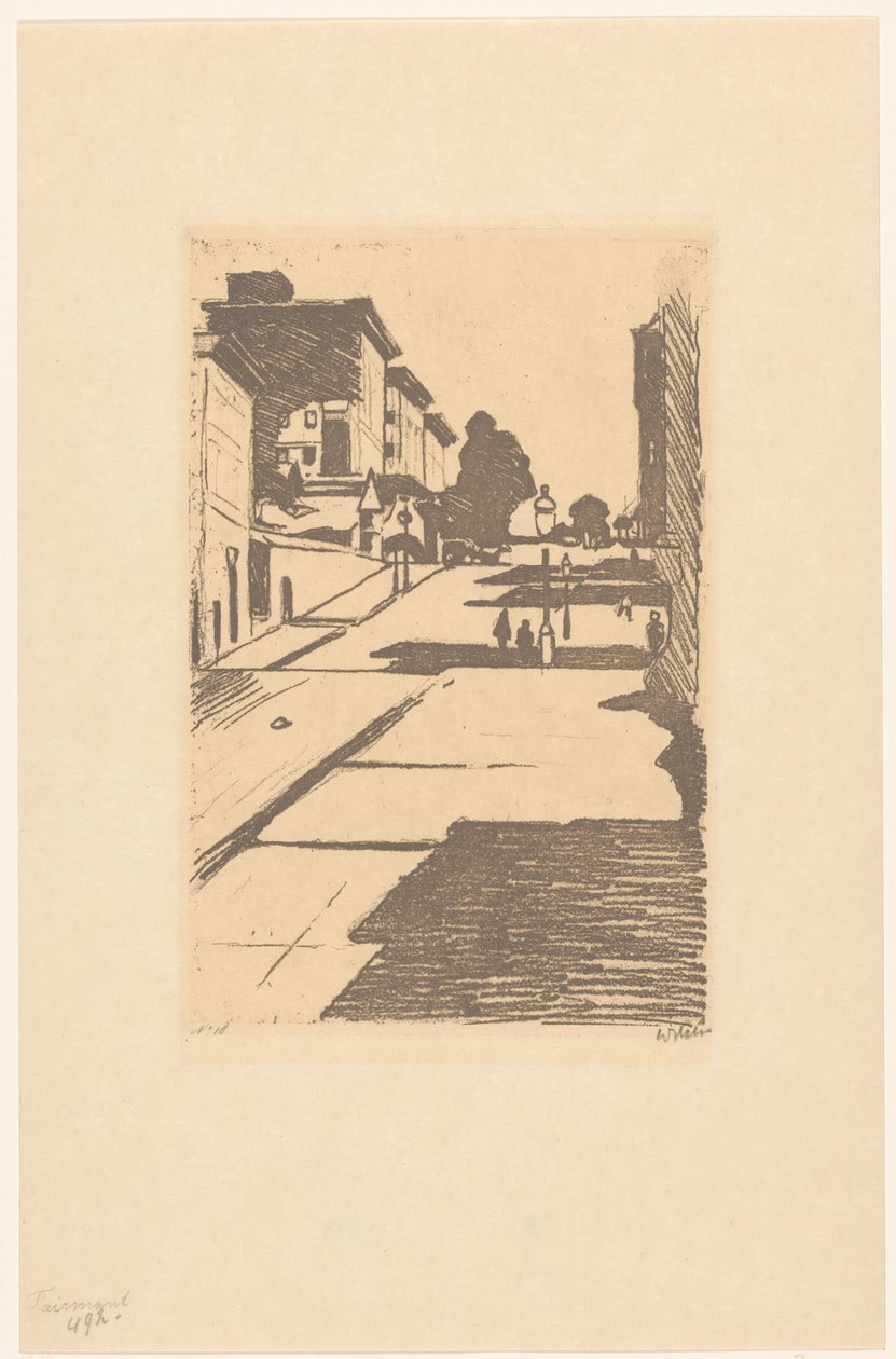 Pohled na Maison Street a Fairmont Hotel v San Franciscu Fairmont (název na objektu) od Willem Witsen (signed by artist)