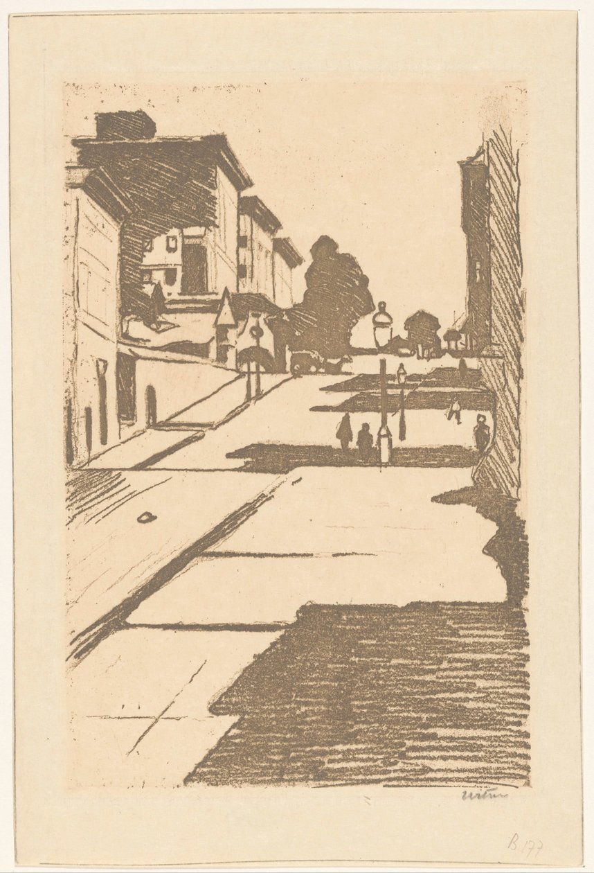 Pohled na Maison Street a Fairmont Hotel v San Franciscu od Willem Witsen (signed by artist)