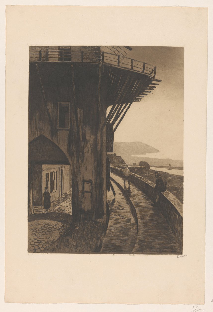Pohled na Molenpoort ve Wijk bij Duurstede od Willem Witsen (signed by artist)
