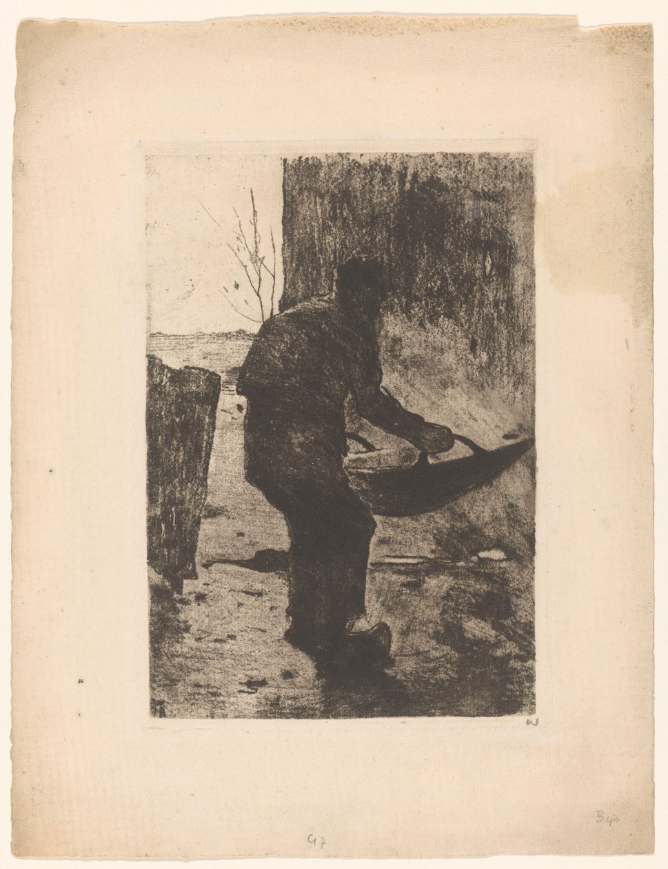 Muž, který vítězí od Willem Witsen (signed by artist)