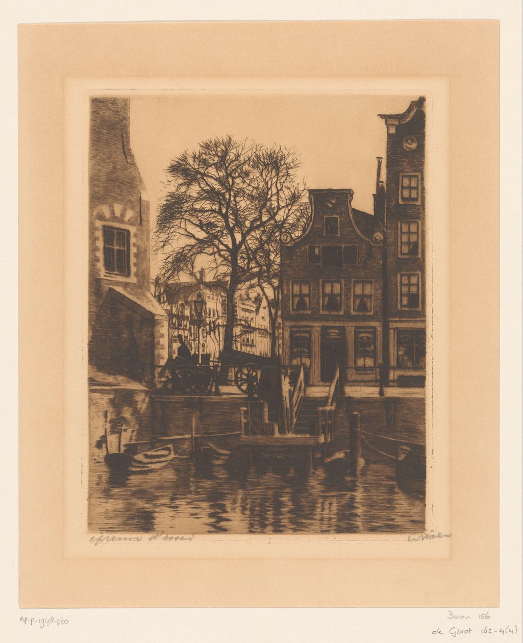 Přesvědčování v Montelbaanstoren v Amsterdamu od Willem Witsen (signed by artist)