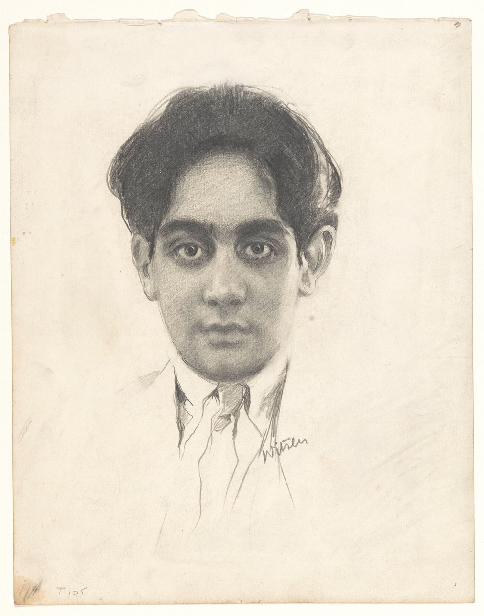 Portrét van Karamjit Singh Sahib Bahadur, pod vedením van Kapurthala od Willem Witsen (signed by artist)