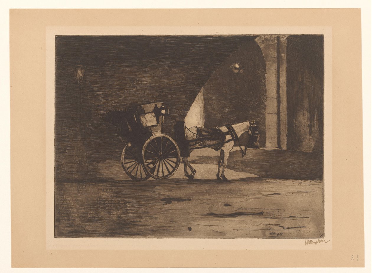 Přeprava pod mostem Waterloo v Londýně od Willem Witsen (signed by artist)