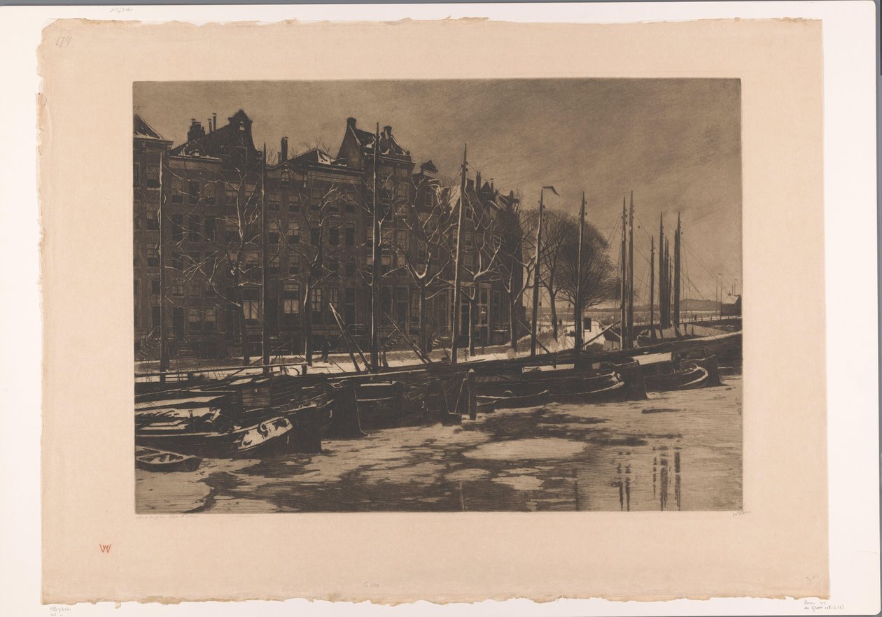 Uvnitř, Amsterdam, se sněhem Uvnitř II od Willem Arnoldus Witsen