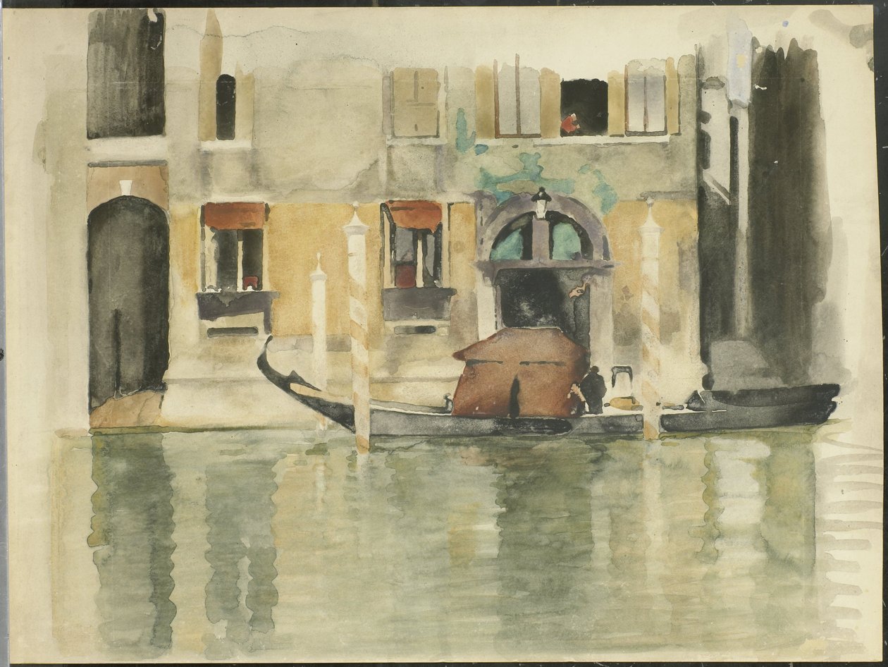 Gondola před benátským domem od Willem Arnoldus Witsen