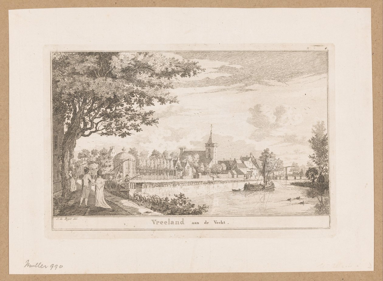 Pohled na Vreeland Vreeland aan de Vecht (název na objektu) od Willem Writs (possibly)