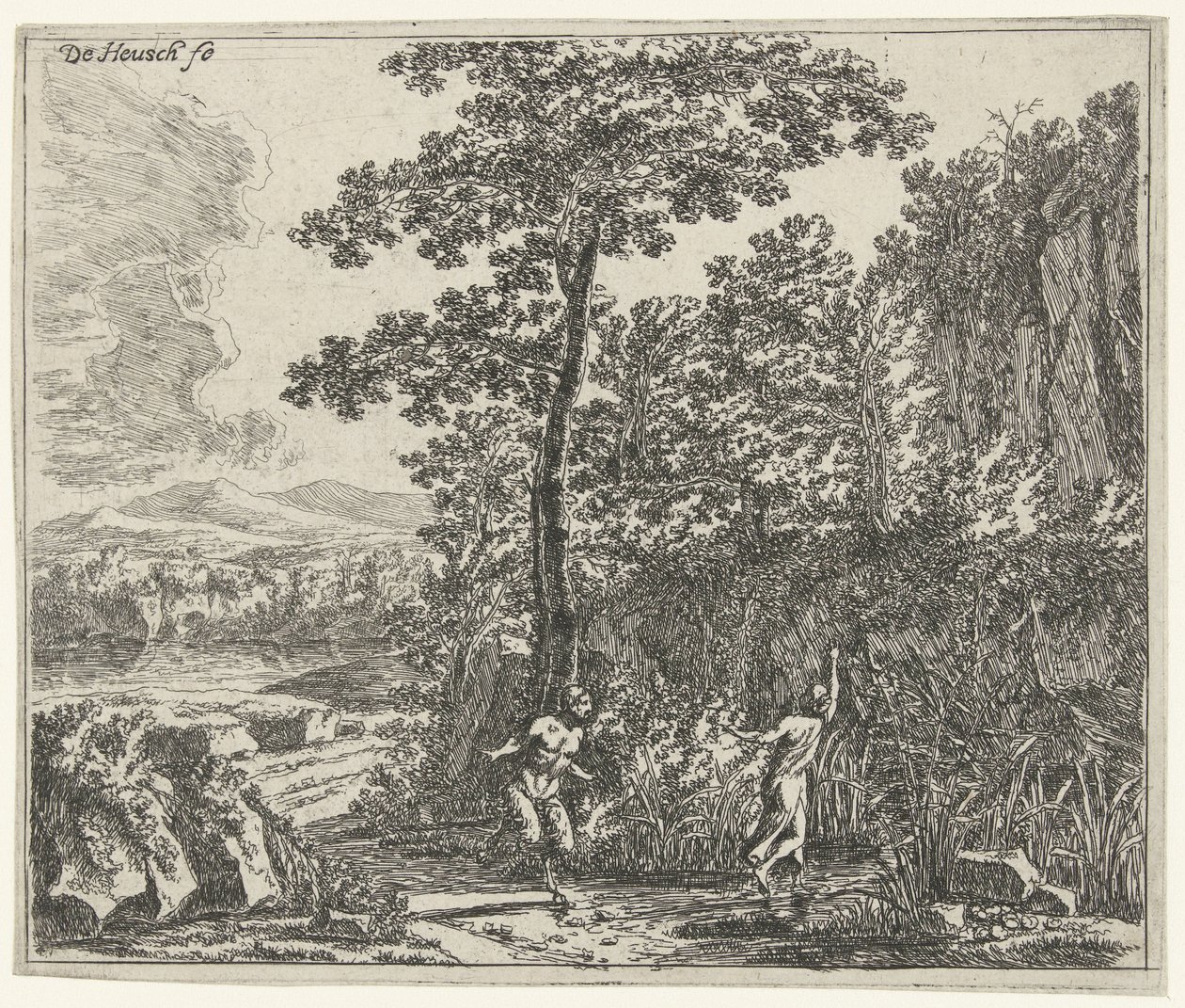 Krajina s Pan a Syrinx od Willem de Heusch