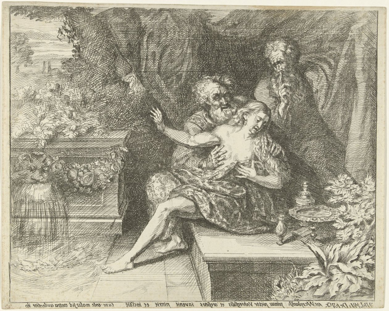 Susanna a starší od Willem de Ryck