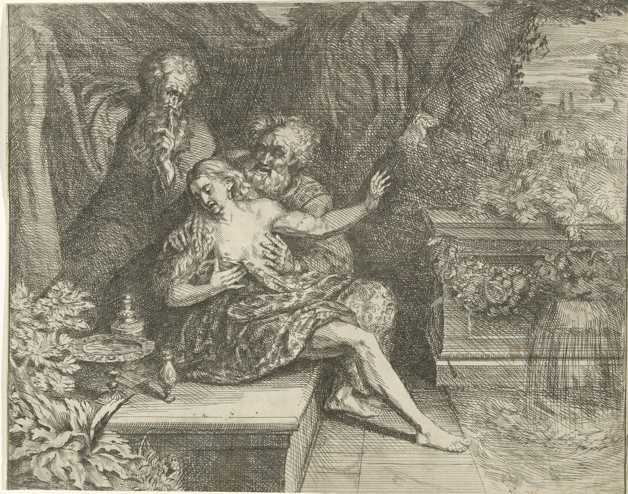 Susanna a starší od Willem de Ryck