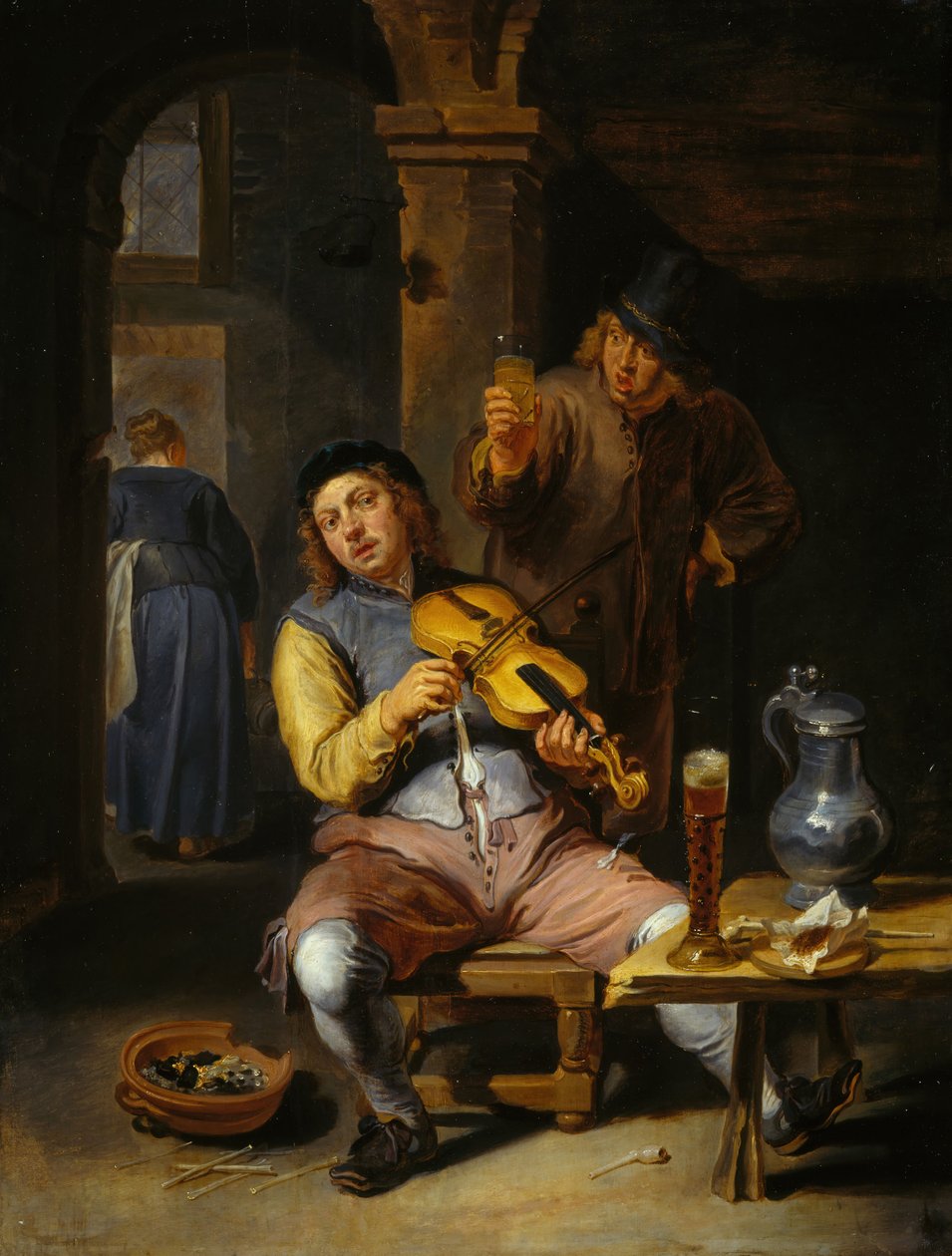 Slepý houslista, 1637-1677. od Willem van Herp