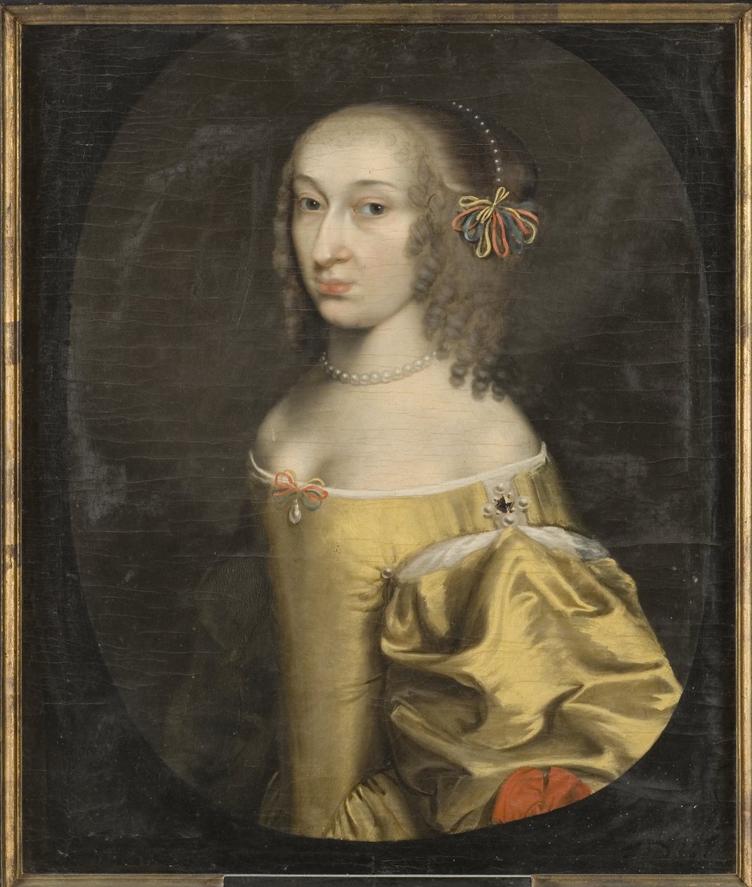 Edwige Sophie de Brandebourg - Portrét markraběnky Hedviky Sophie Braniborské (1623-1683), Honthorst, Willem van (1594-1666). Olej na plátně od Willem van Honthorst