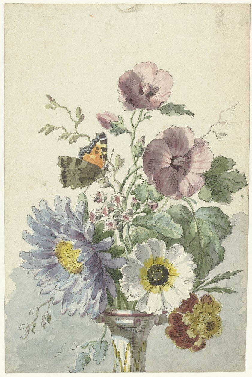 Kytice s motýlem od Willem van Leen