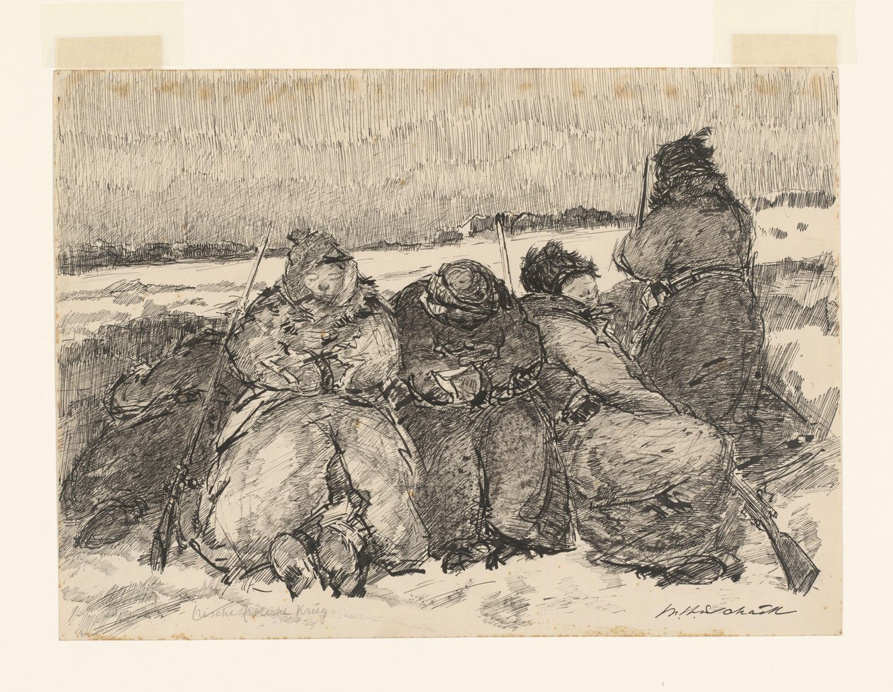 Fresh Merry War (původní název na objektu) od Willem van Schaik (signed by artist)