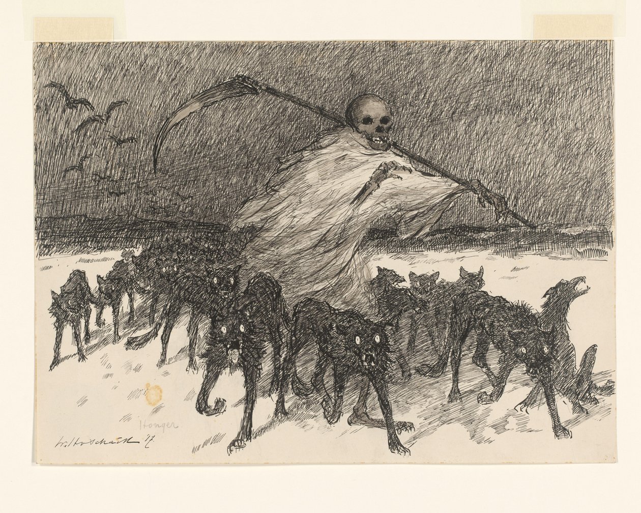 Honger (původní název na objektu) od Willem van Schaik (signed by artist)
