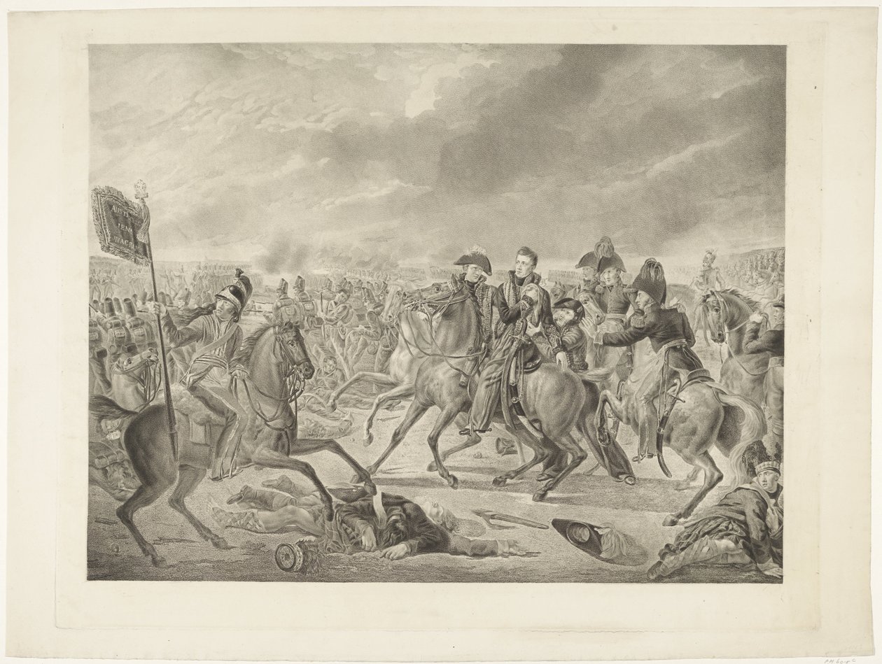 Prince of Orange v bitvě u Waterloo, 1815 od Willem van Senus