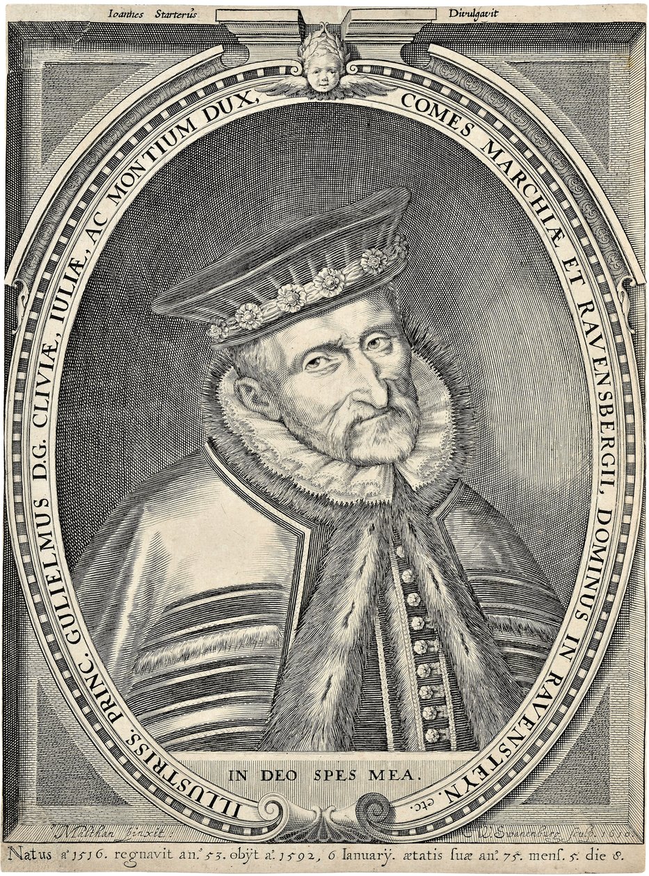 Portrét vévody Viléma z Jülich-Cleves-Berg 1516-1592, 1610 od Willem van Swanenburgh