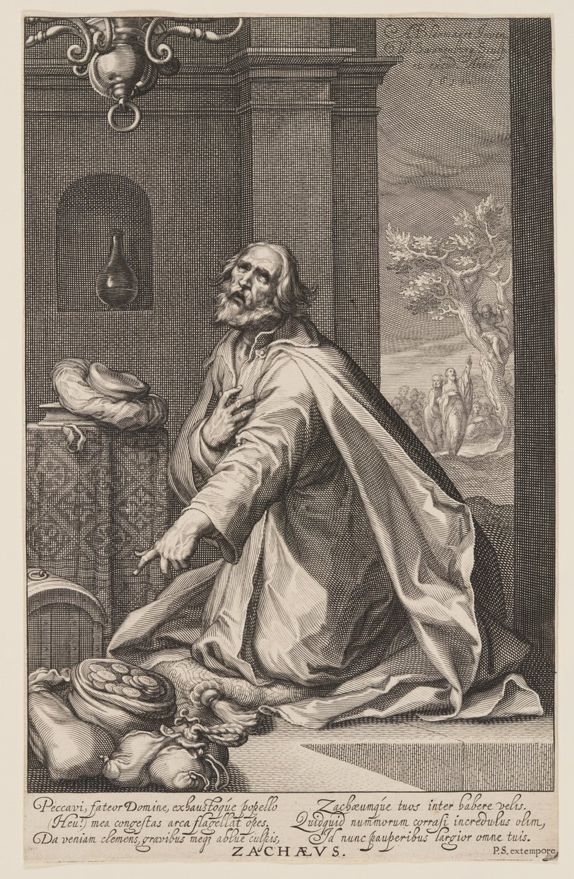 Zacheus, z knihy Hříšníci Starého a Nového zákona od Willem van Swanenburgh