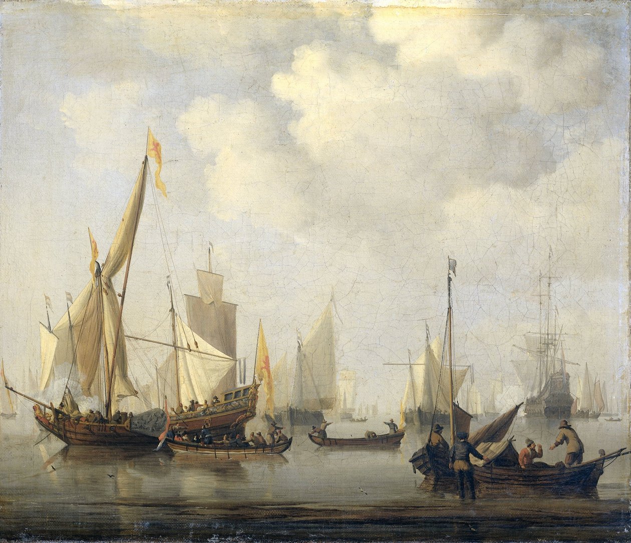 Klid na moři od Willem van de Velde (II)