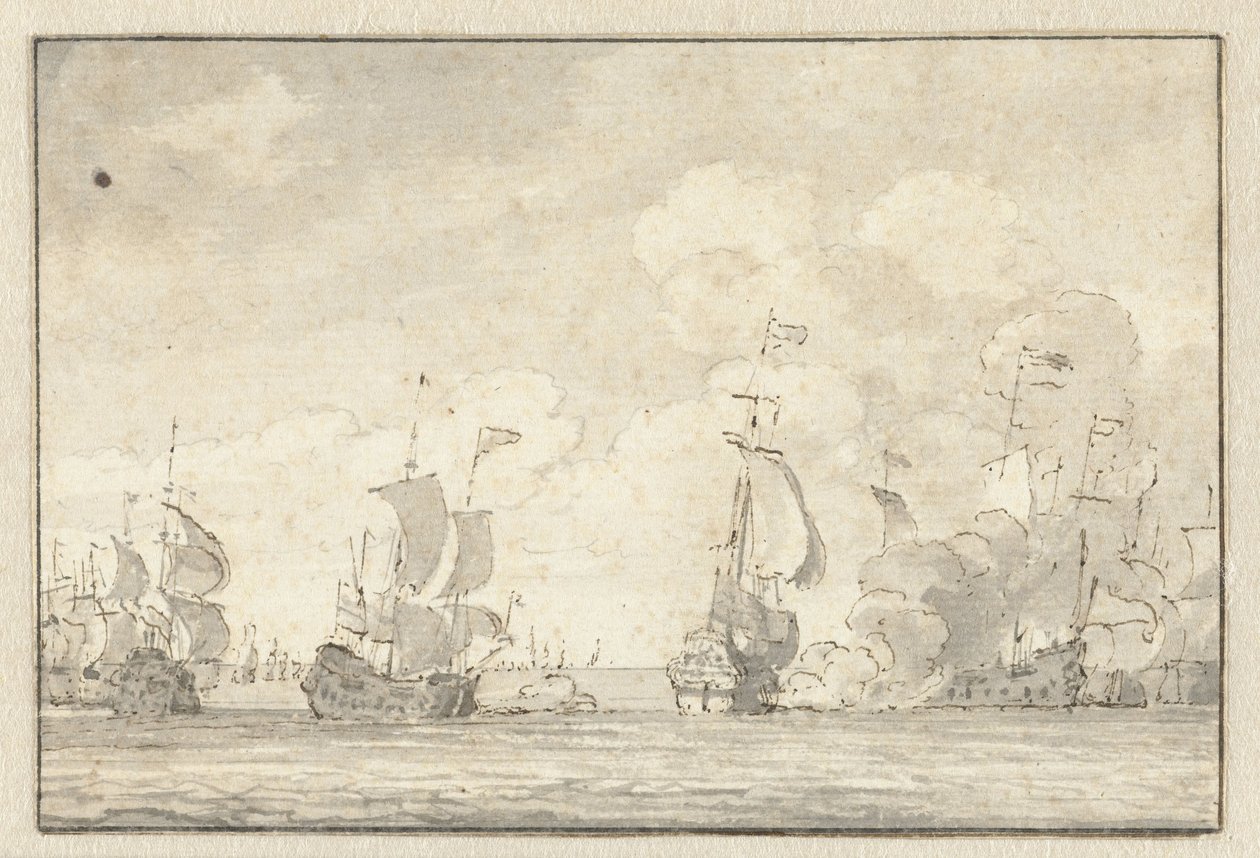 námořní bitva od Willem van de Velde (II)